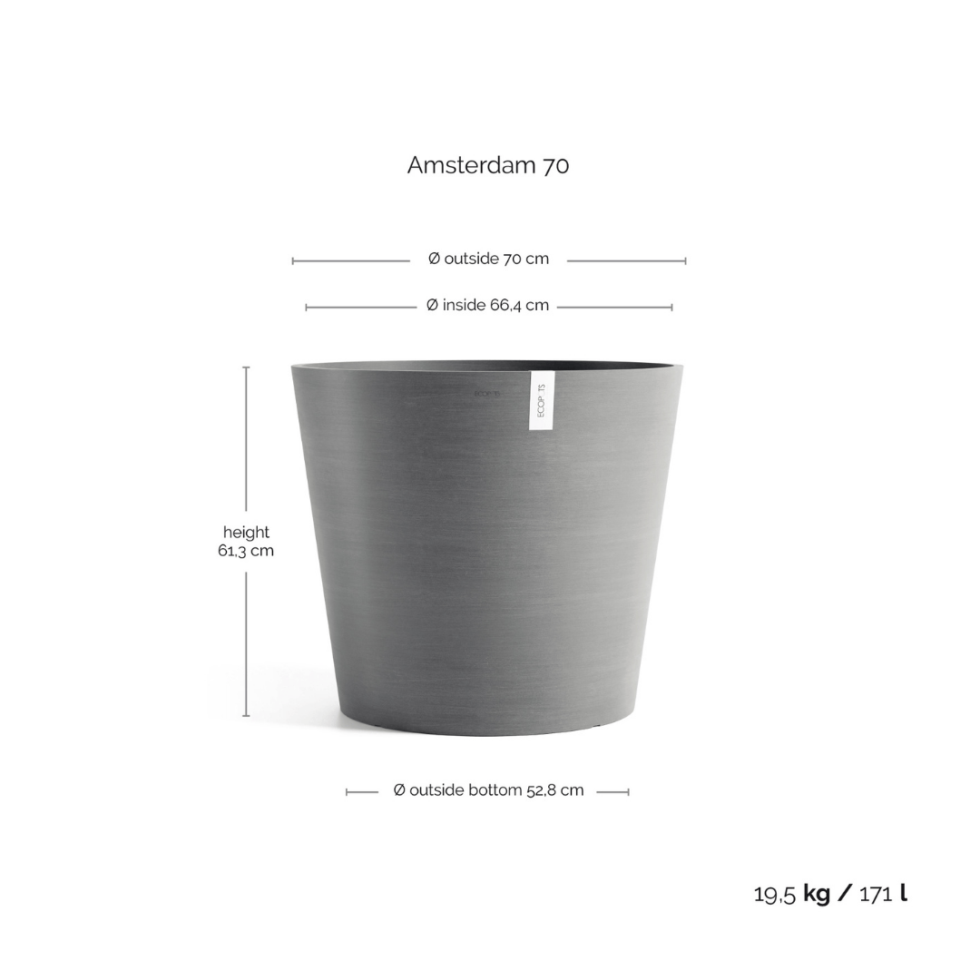 Ecopots Amsterdam Grey