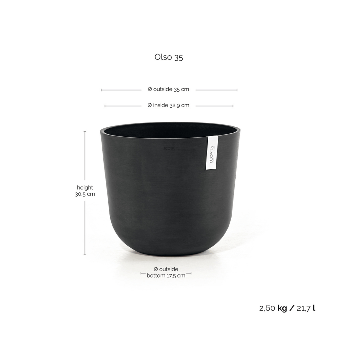 Ecopots Oslo Dark Grey