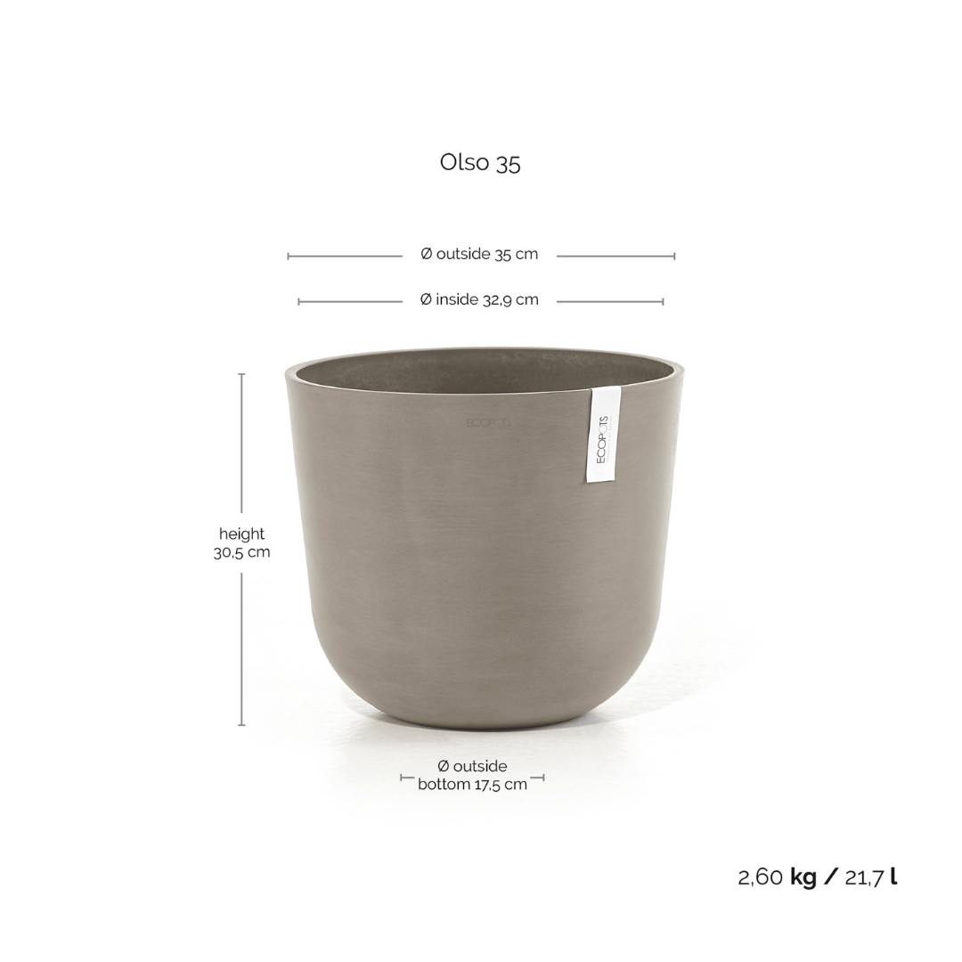 Ecopots Oslo Taupe