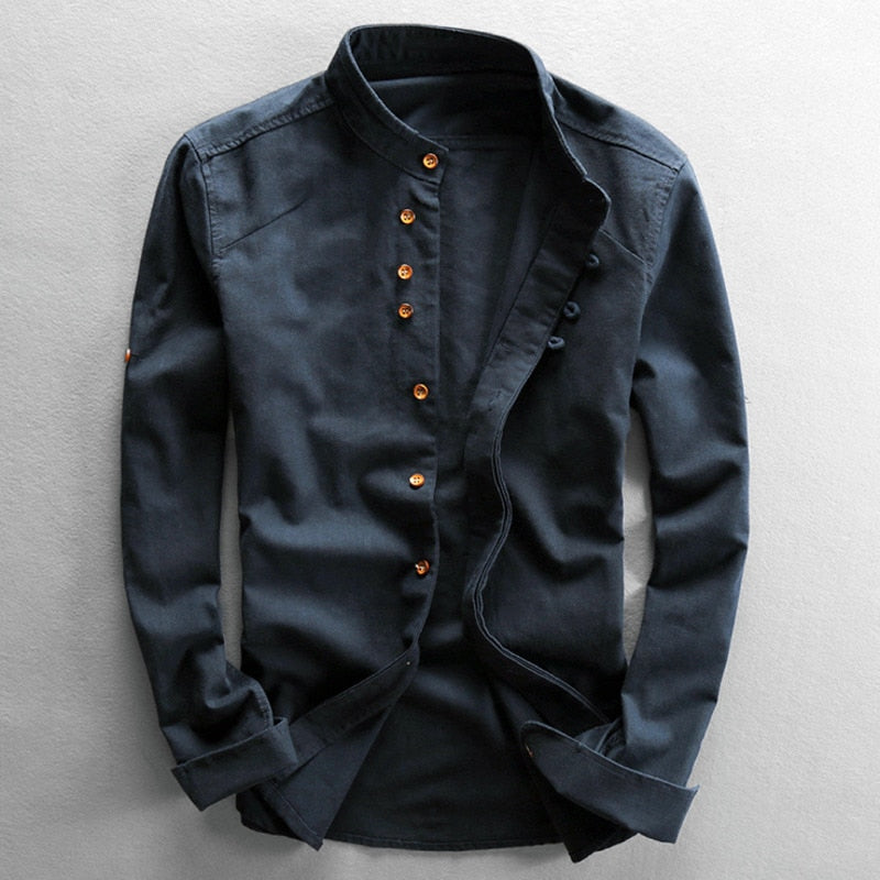 ORVN Franco Linen Cotton Shirt