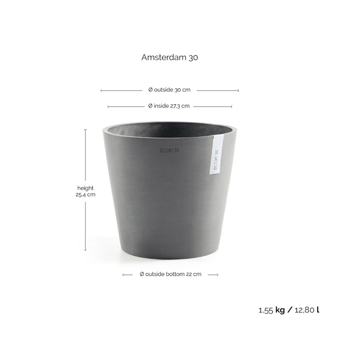 Ecopots Amsterdam Grey