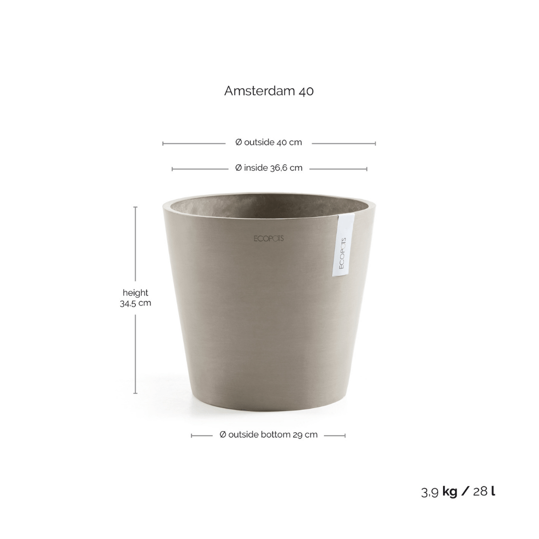 Ecopots Amsterdam Taupe