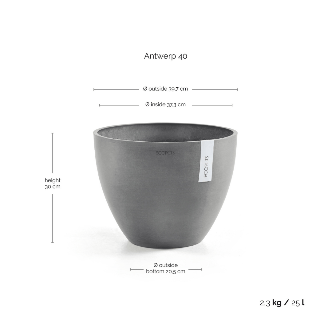 Ecopots Antwerp Grey