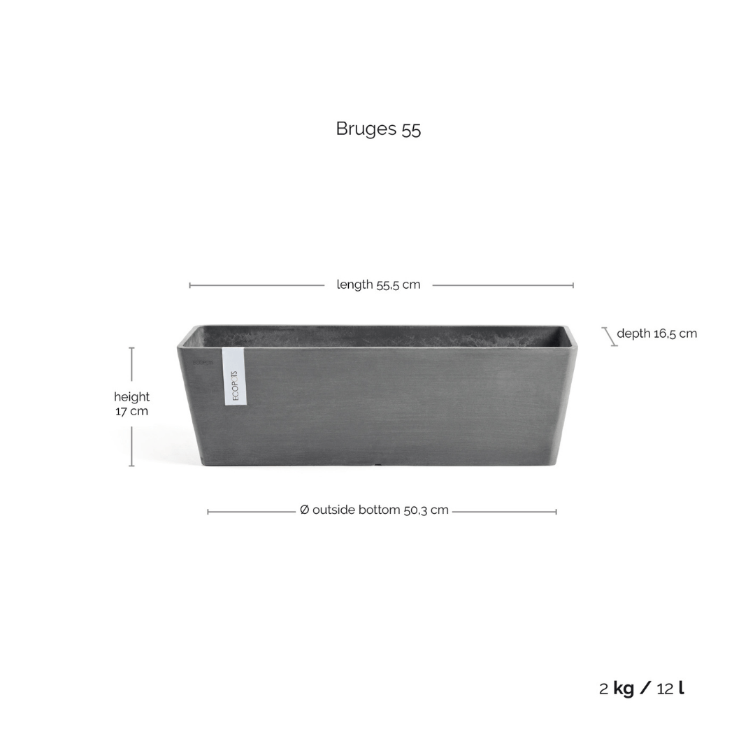 Ecopots Bruges Grey