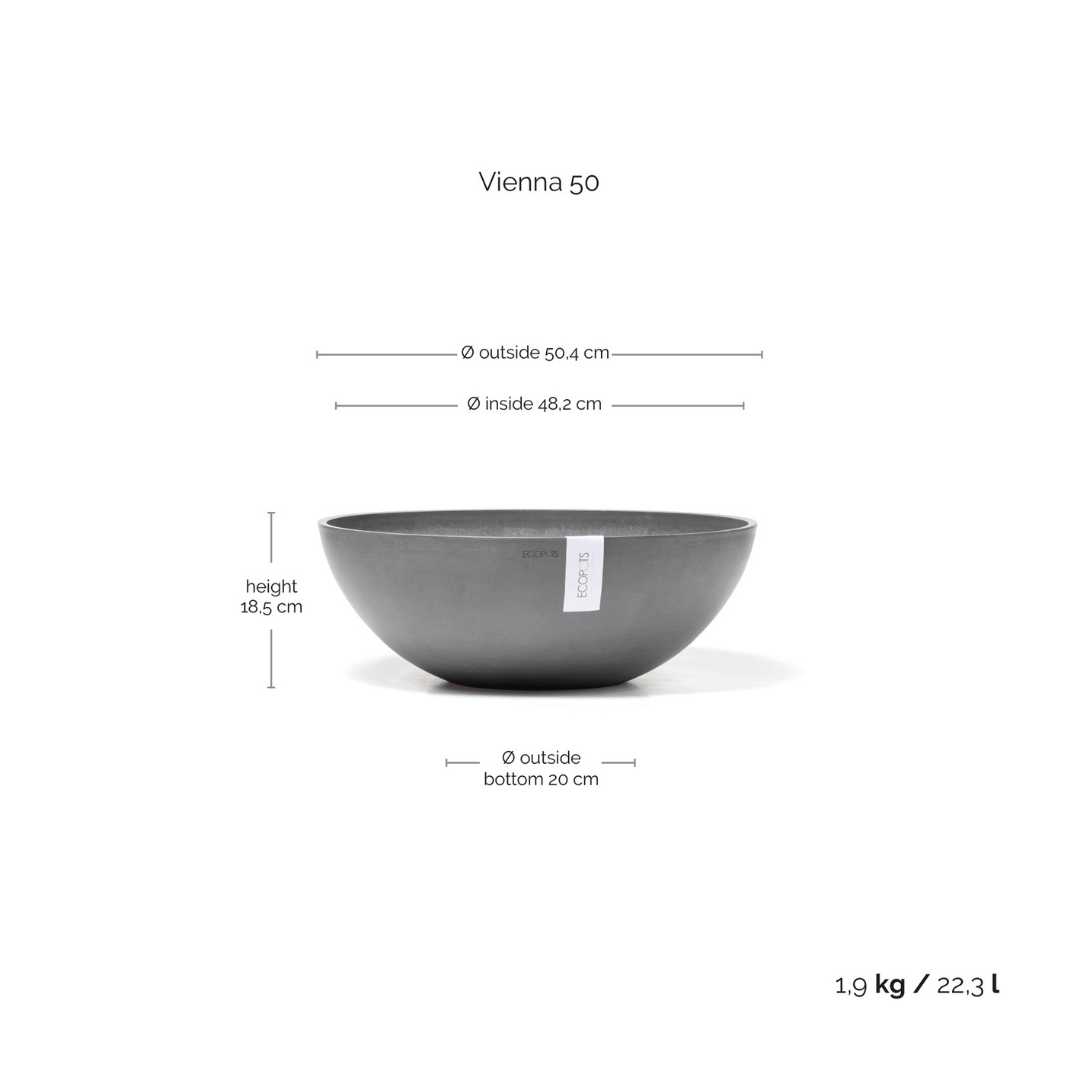 Ecopots Vienna Grey